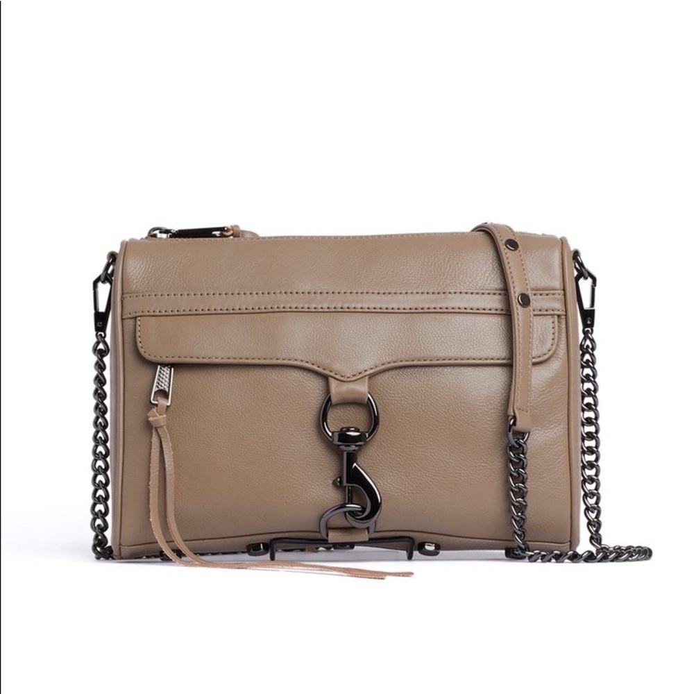 NWT Rebecca Minkoff MAC Crossbody Gunmetal Chain Strap Purse Bag